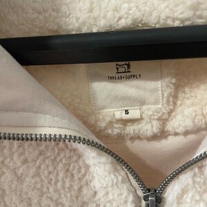 Theead + Supply teddy Sweater (Cream/black)